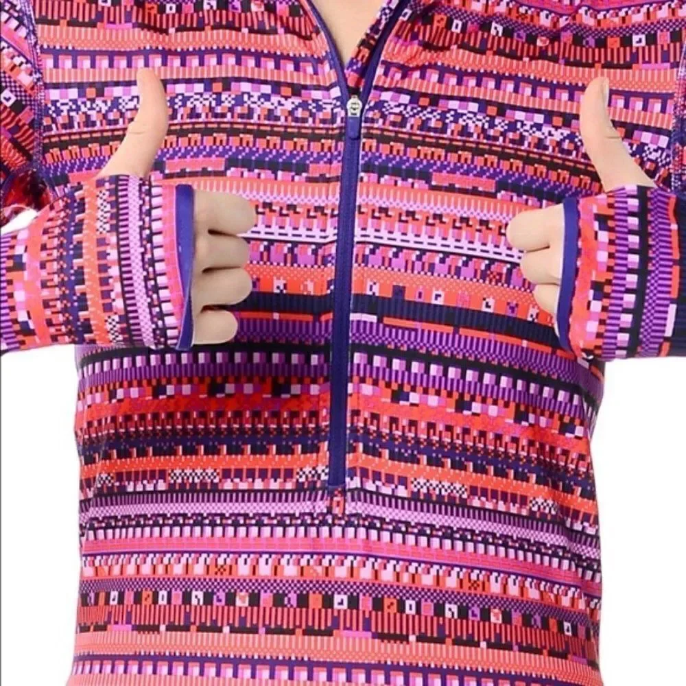 Nike Pro Hyperwarm 8 Bit Half Zip Pullover Sz S